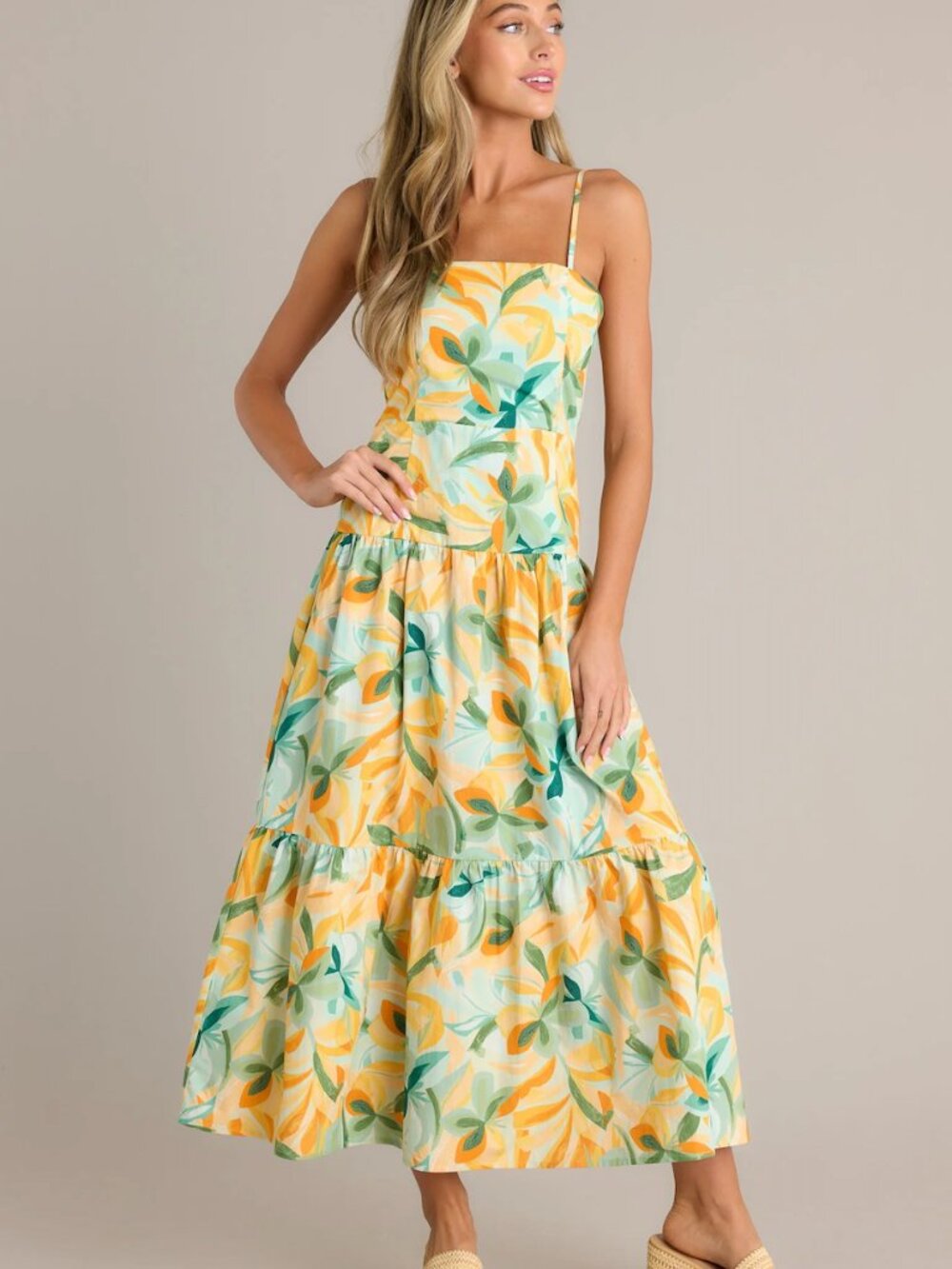 MINKPINK Solstice Tiered Midi Dress